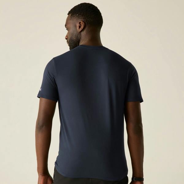 Regatta Mens Fingal Line Art Stretch T-Shirt - Navy - 