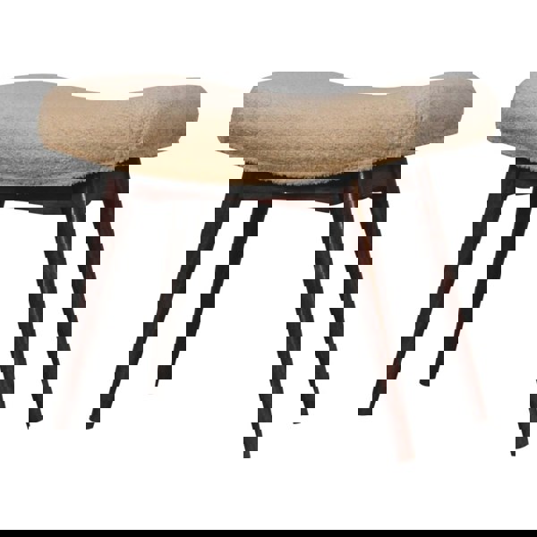 Artisan Furniture Honey Caramel Boucle Cream Curved Bench