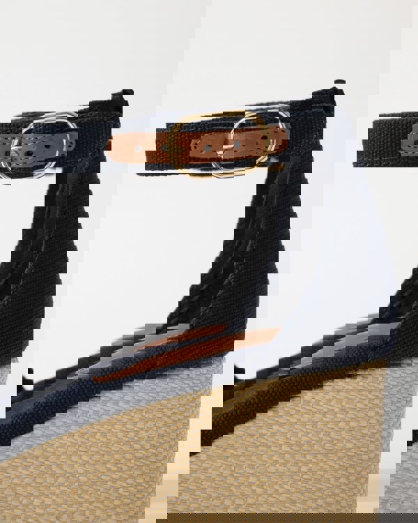 Tommy Hilfiger Criss-Cross Womens Wedge Espadrille - Space Blue