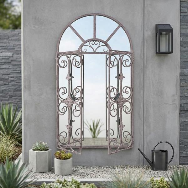 Garden Greatness Brixton Wrought Iron Garden Mirror