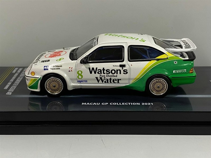 ford sierra rs500 cosworth watsons t harvey macau guia 1:64 inno 64 in64rs500mgp21w