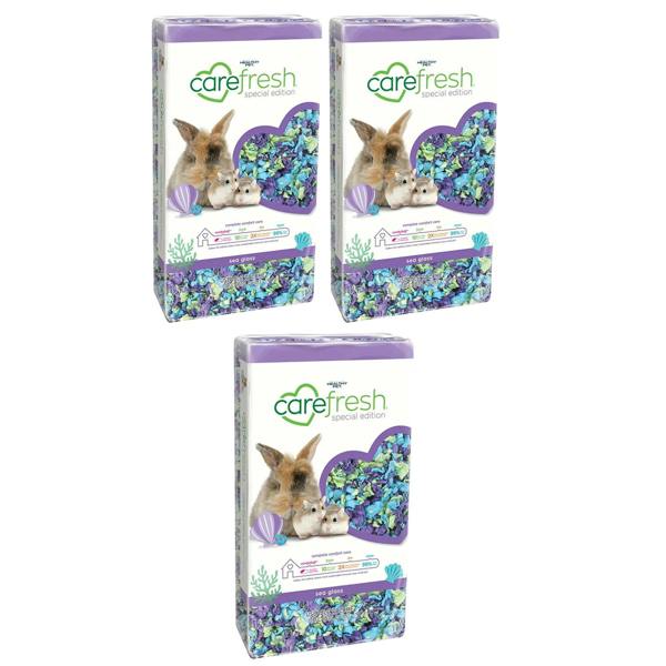  3 Bags 10L Each (30 Litres In Total) Small Dust-Free Sea Glass Natural Paper Pet Bedding With Odour Control
