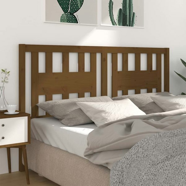 Berkfield Headboard Honey Brown 126x4x100 cm Solid Wood Pine