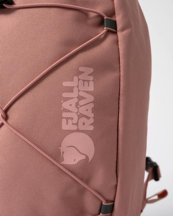 logo detail of Fjallraven Skule 6L Unisex Sling Bag in Dusty Rose 300
