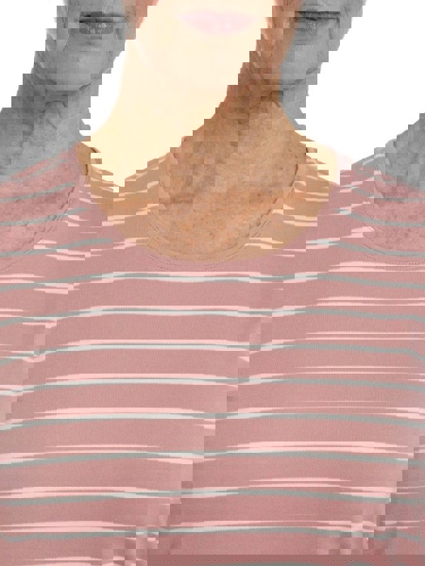 PennyPlain Round Neck Striped Top - Dusk