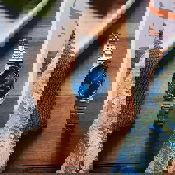 Casio Mens MTP Blue Dial Watch MTP-B145D-2A2VEF