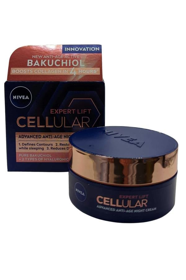 Expert Lift Cellular Nivea Advanced Anti Age Night Cream 50ml Boosts Collagen in 4 Hours Nivea