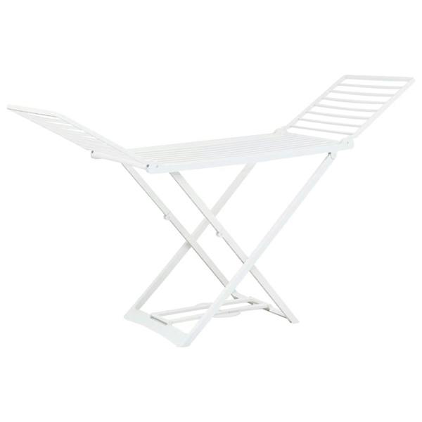 Berkfield Folding Clothes Dry Rack White Plastic