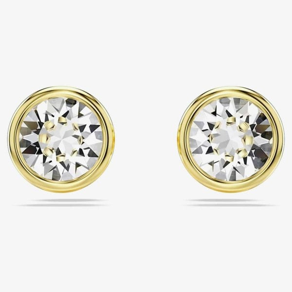 Swarovski Imber Gold Plated White Crystal Stud Earrings 5681552
