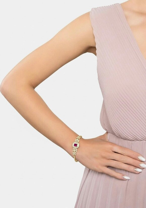 Latelita Countess Gemstone Bracelet Ruby Gold