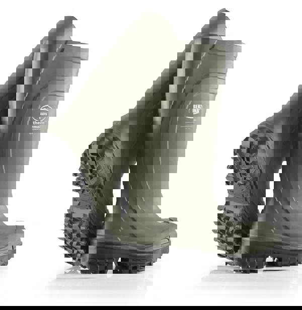 BEKINA Bekina Thermolite Mens Steel Toe/Midsole Safety S5 Wellie, waterproof rubber work boots with steel toe cap and slip-resistant sole.