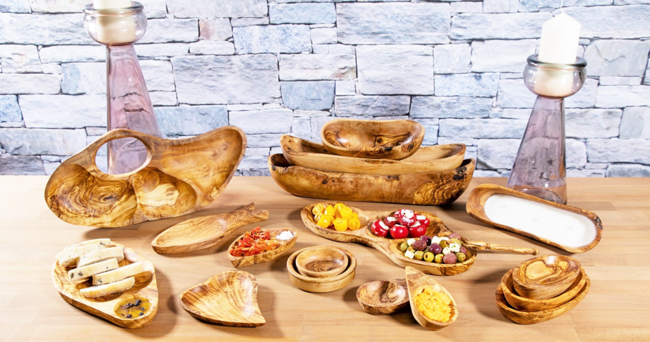 Verano Spanish Ceramics Olive Wood - 29Cm Olive/Chips Plate