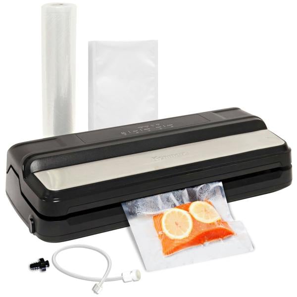 Kenmore Automatic Vacuum Sealer Food Sealing Machine with 7 Preset Modes for Sous Vide & Dry/Moist Foods (Black)