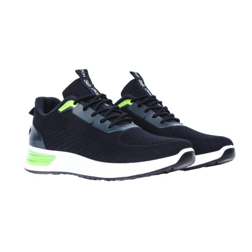 Crosshatch Mens Nyles Trainers - Navy - 8 UK - Navy - 80% PU/20% Pvc