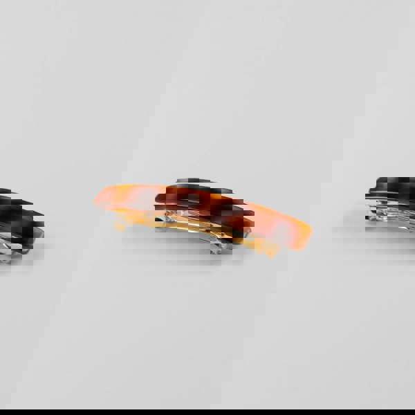Mini Barrette Clip in 6.5cm Tortoiseshell Handmade French Hair Accessories at Tegen Accessories