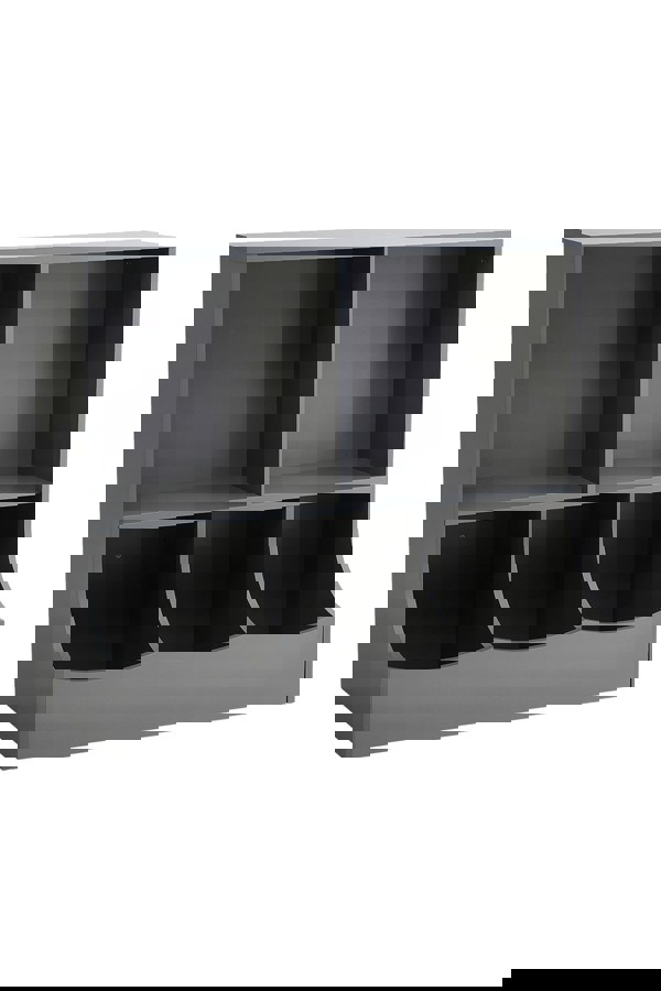 Living and Home 80cm H Double Layer Open Toy Clothing and Bookcase Management Cabinet