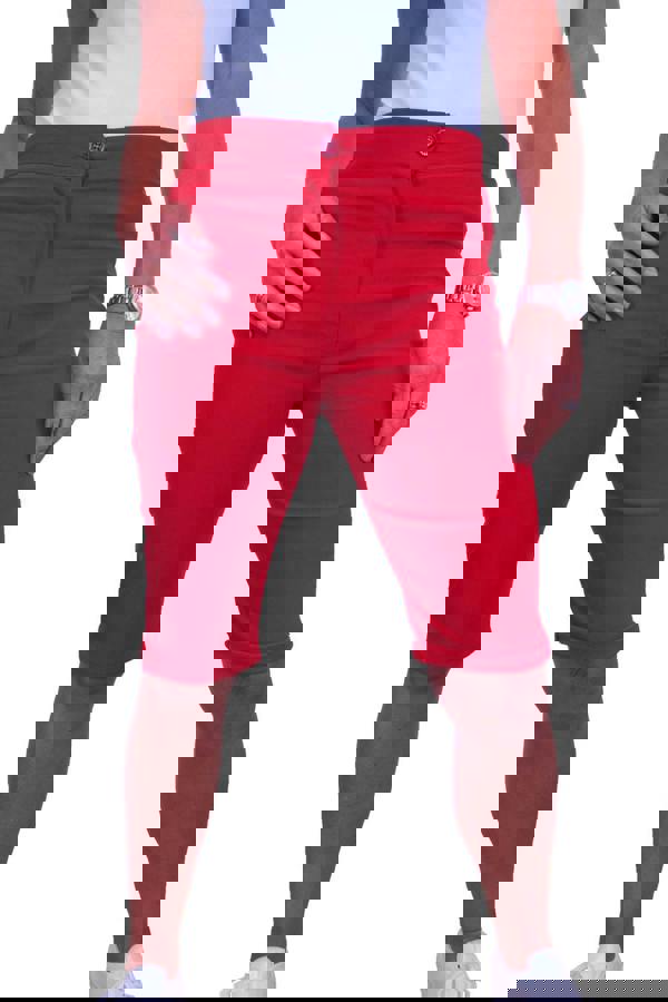 Paulo Due Women's Casual Stretch Knee Length Shorts