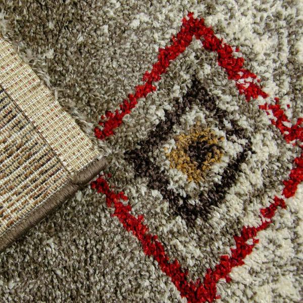 XRUG Modern Grey Silver Rug Geometric Pattern Bedroom Living room Carpet Woven Short Pile Mat