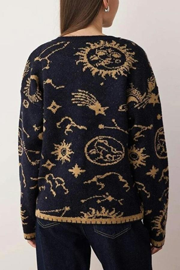 WOVCOR Soft Textured Oversize Knitwear Cardigan