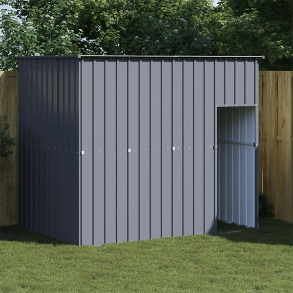 Berkfield Dog House with Roof Anthracite 214x153x181 cm Galvanised Steel