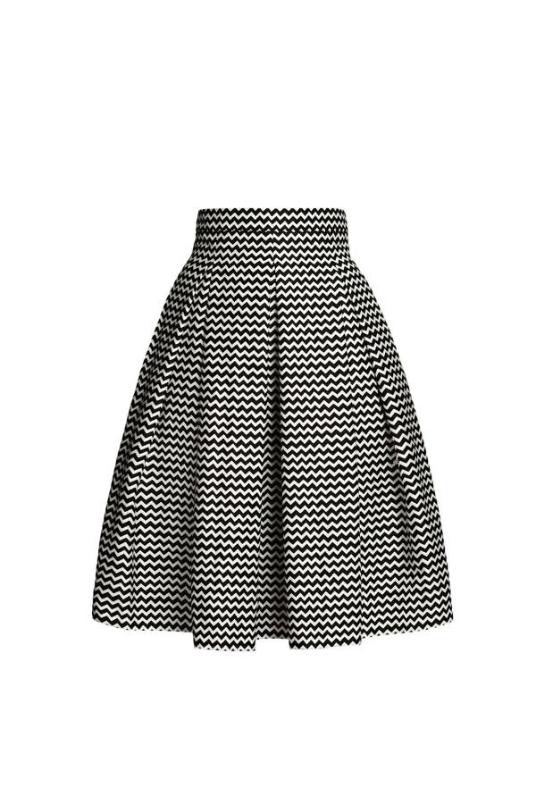 Rumour London Ravello chevron midi skirt