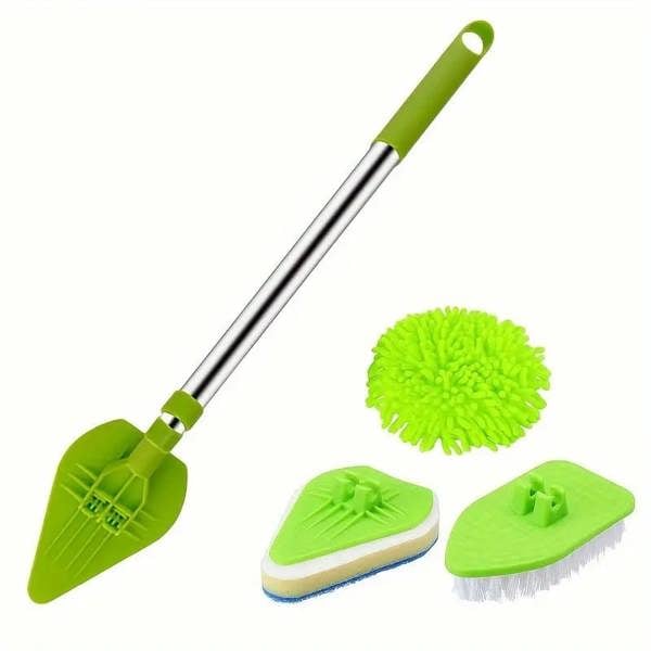 Dyzi Multifunctional Bathroom Mop Tile Cleaning Kit Extendable Pole