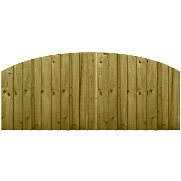 4 pack fence panel dome top feather edge fully framed [w.6ft x h.2ft] to shoulder 1