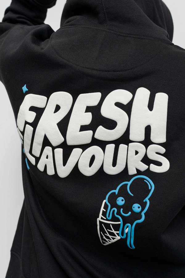 Fresh Couture Fresh Flavours Hoodie - Black/Blue