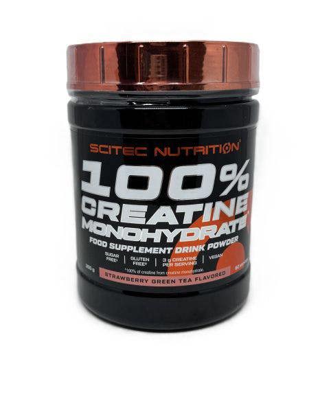 SciTec 100% Creatine Monohydrate, Strawberry Green Tea - 300g