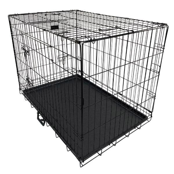 HugglePets Dog Cage with Plastic Tray