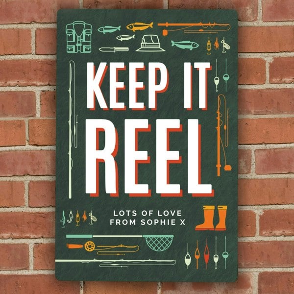 Personalised Memento Company Personalised Keep It Reel Metal Sign