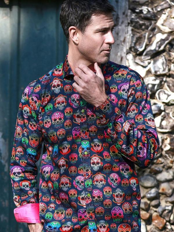 CL2621 EMBROIDERY SKULLS - Claudio Lugli Shirts