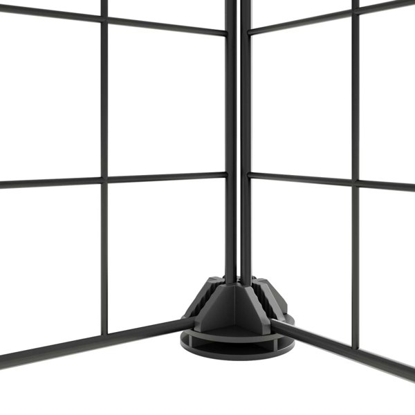 Berkfield 8-Panel Pet Cage Black 35x35 cm Steel