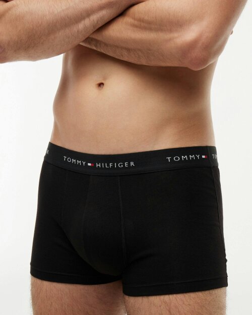 Tommy Hilfiger 3-Pack Logo Waistband Mens Trunks - Grey Heather/Black/White