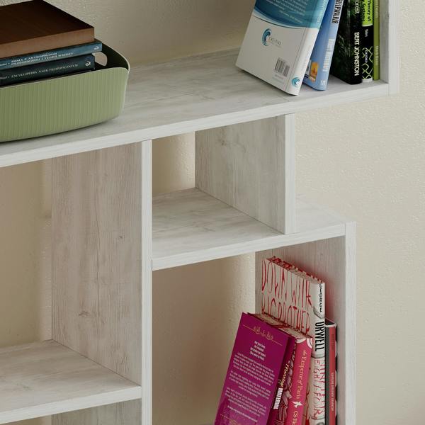 Decortie Karmato Modern Bookcase Display Unit with 10 Compartments 168.5cm Tall