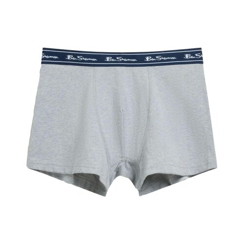 Ben Sherman Mens Signature Striped Modern Boxer Shorts (Pack of 3) - Grey