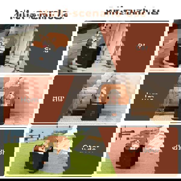 Skylos Dog Booster Car Seat for Small to Medium Pets up to 35 lbs Portable Brown