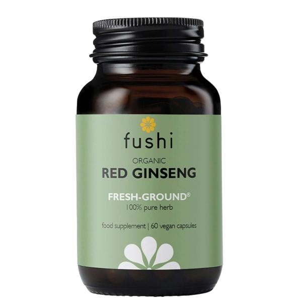 Fushi Single Herb Supplements Organic Red Ginseng x 60 Capsules
