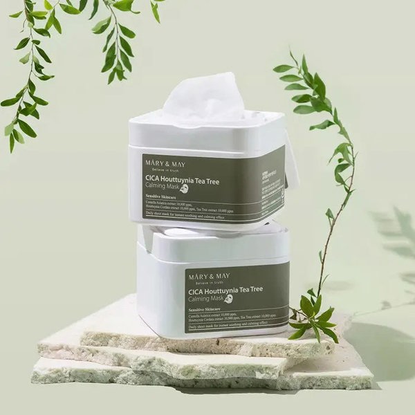 MARY & MAY Cica Houttuynia Cordata Tea Tree Calming Mask Pack