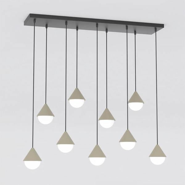 Emibig GIRO Pendant Lamp 9 x G9 Black / Beige