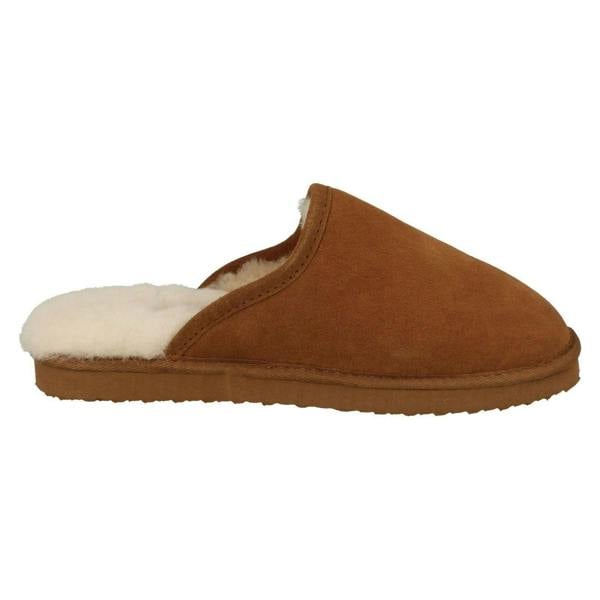Padders Mens Padders Genuine Lined Sheepskin Mule Slippers Nevis
