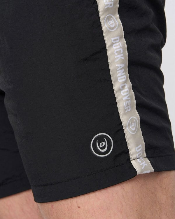 Duck and Cover Gathport Swim Shorts Black