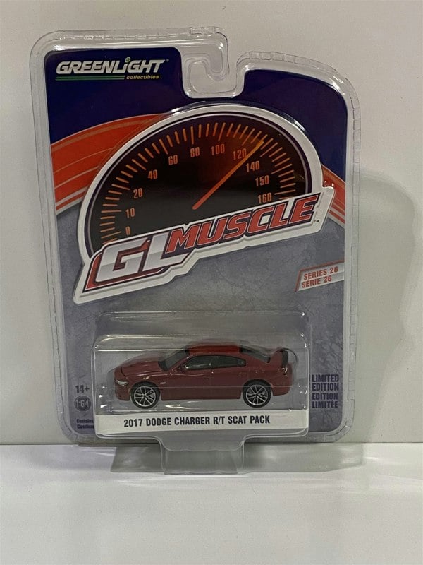 2017 dodge charger r/t scat pack red gl muscle 1:64 scale greenlight 13310e