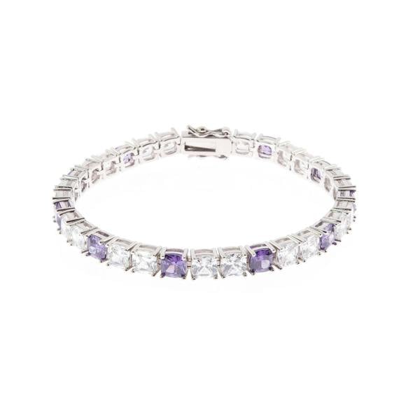 Cachet London Adele Silver Tanzanite Tennis Bracelet