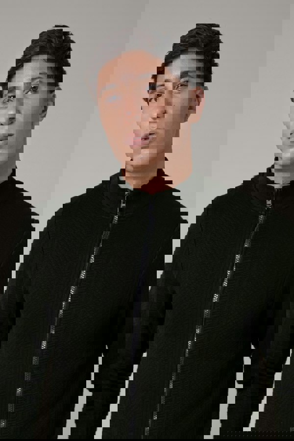 ENORSIA Mens Premium Texture Jersey Jacket