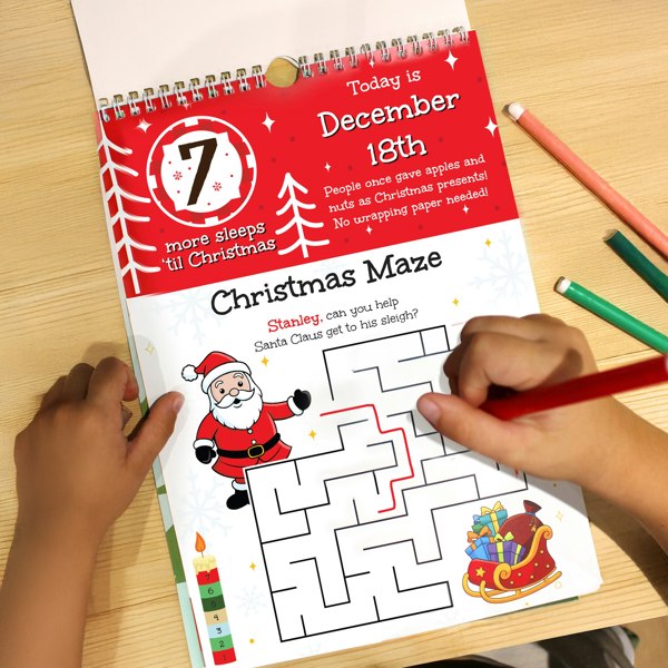 Personalised Memento Company Personalised 24 Sleeps Christmas Activity Advent Calendar
