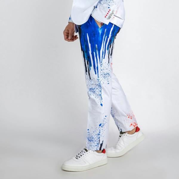 PRINTED SUIT TROUSERS - Claudio Lugli Shirts