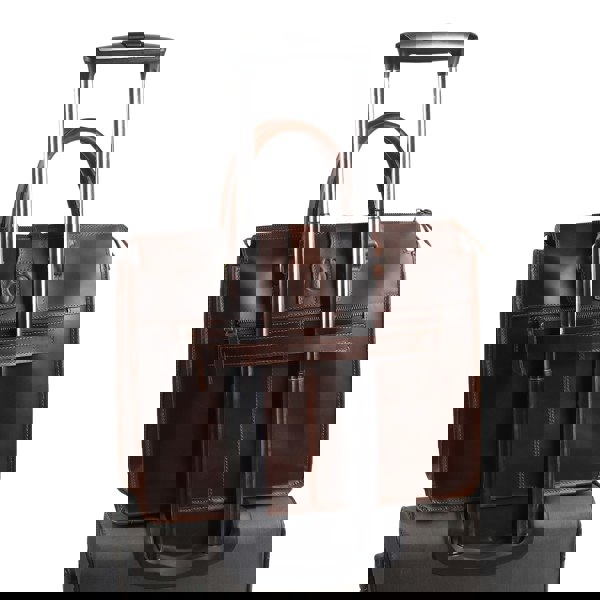 Garrison Leather Laptop Messenger Bag - DÖTCH CLUB