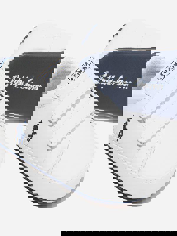 Ralph Lauren Kids Ralph Lauren Baby Boys Heritage Court II Trainers in White