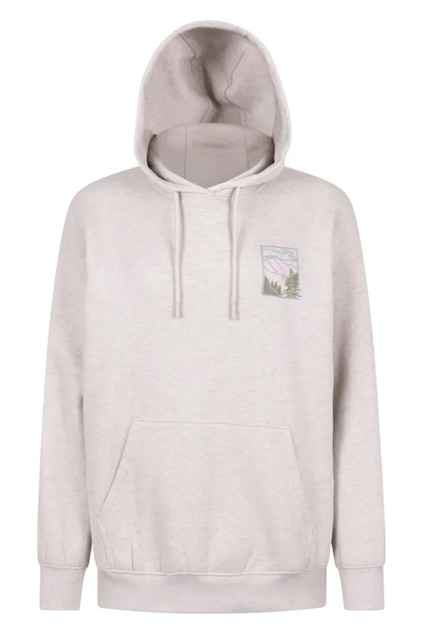 Mountain Warehouse Womens Landscape Lightweight Relaxed Fit Hoodie - Off White